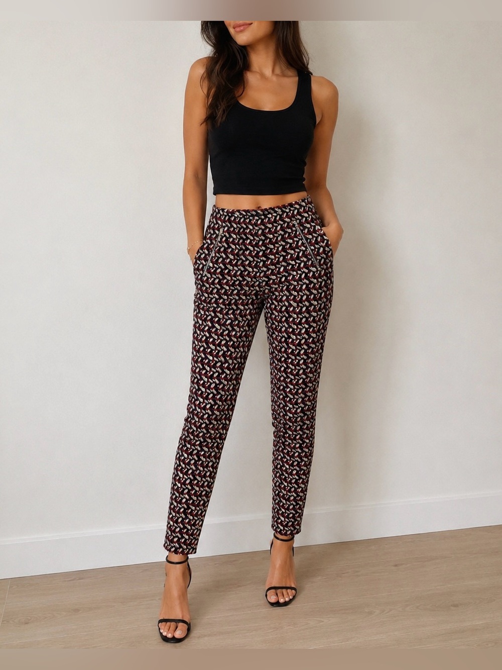 Zara Retro Pattern Pants